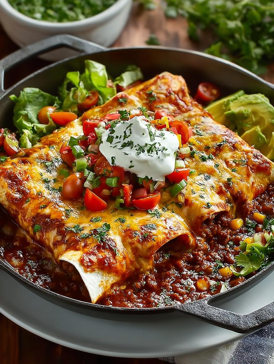 Beef Skillet Enchiladas: 5 Simple Steps to Delightful Dinner - Beef Skillet Enchiladas - additional detail