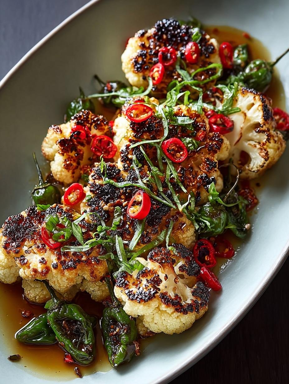 Delicious Charred Cauliflower Shishito Peppers Recipe - Charred Cauliflower Shishito Peppers - main visual representation