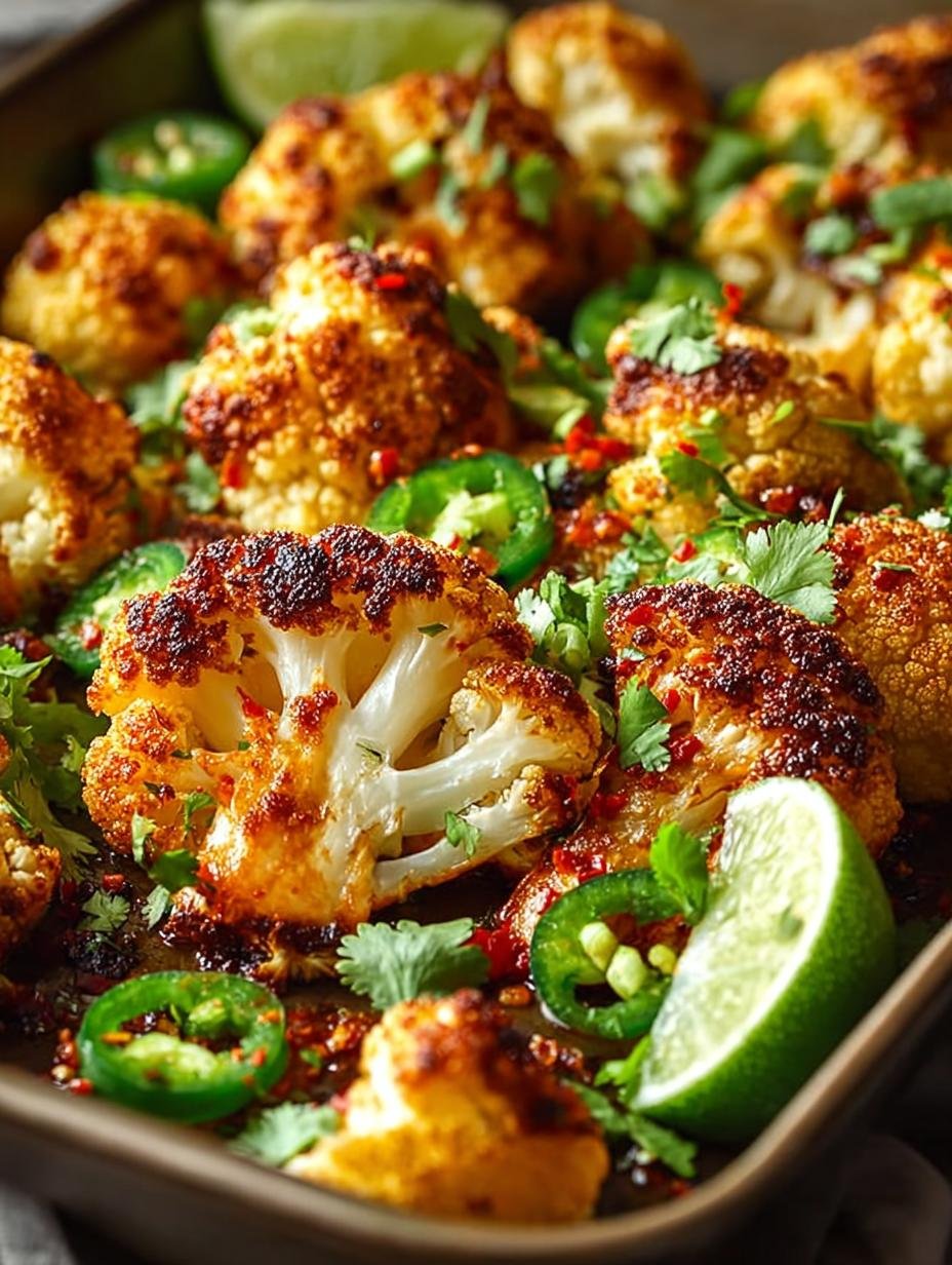 Chili Lime Roasted Cauliflower: A Zesty Side You’ll Love - Chili Lime Roasted Cauliflower - main visual representation