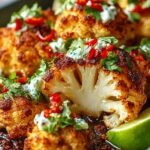 Chili Lime Roasted Cauliflower