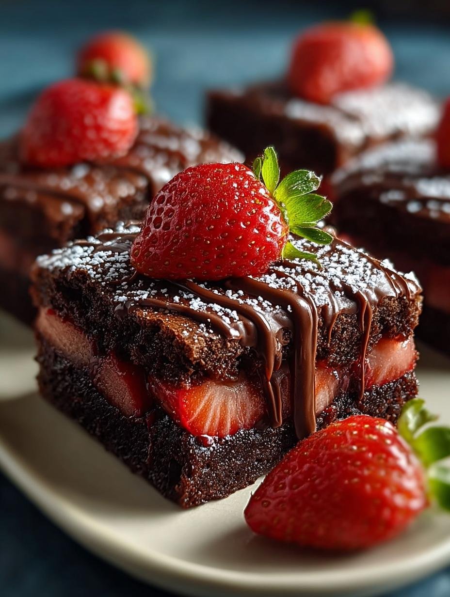 Chocolate Covered Strawberry Brownies: 12 Irresistible Bites