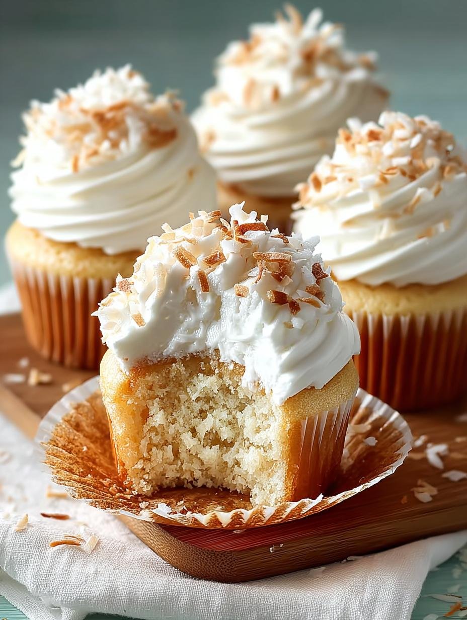 Delightful Coconut Cream Pie Cupcakes for Sweet Celebrations - Coconut Cream Pie Cupcakes - additional detail