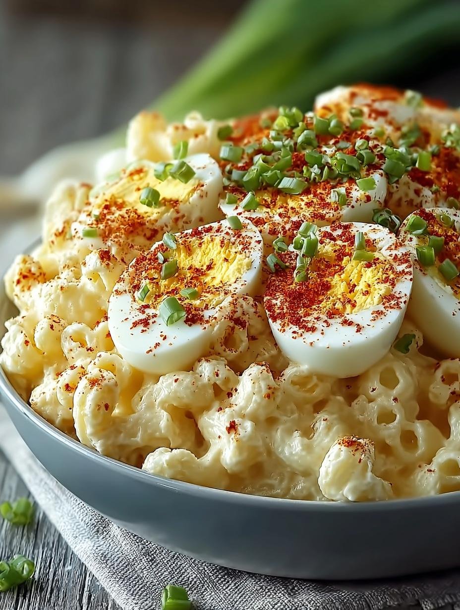 Delightful Creamy Deviled Egg Macaroni for Gatherings