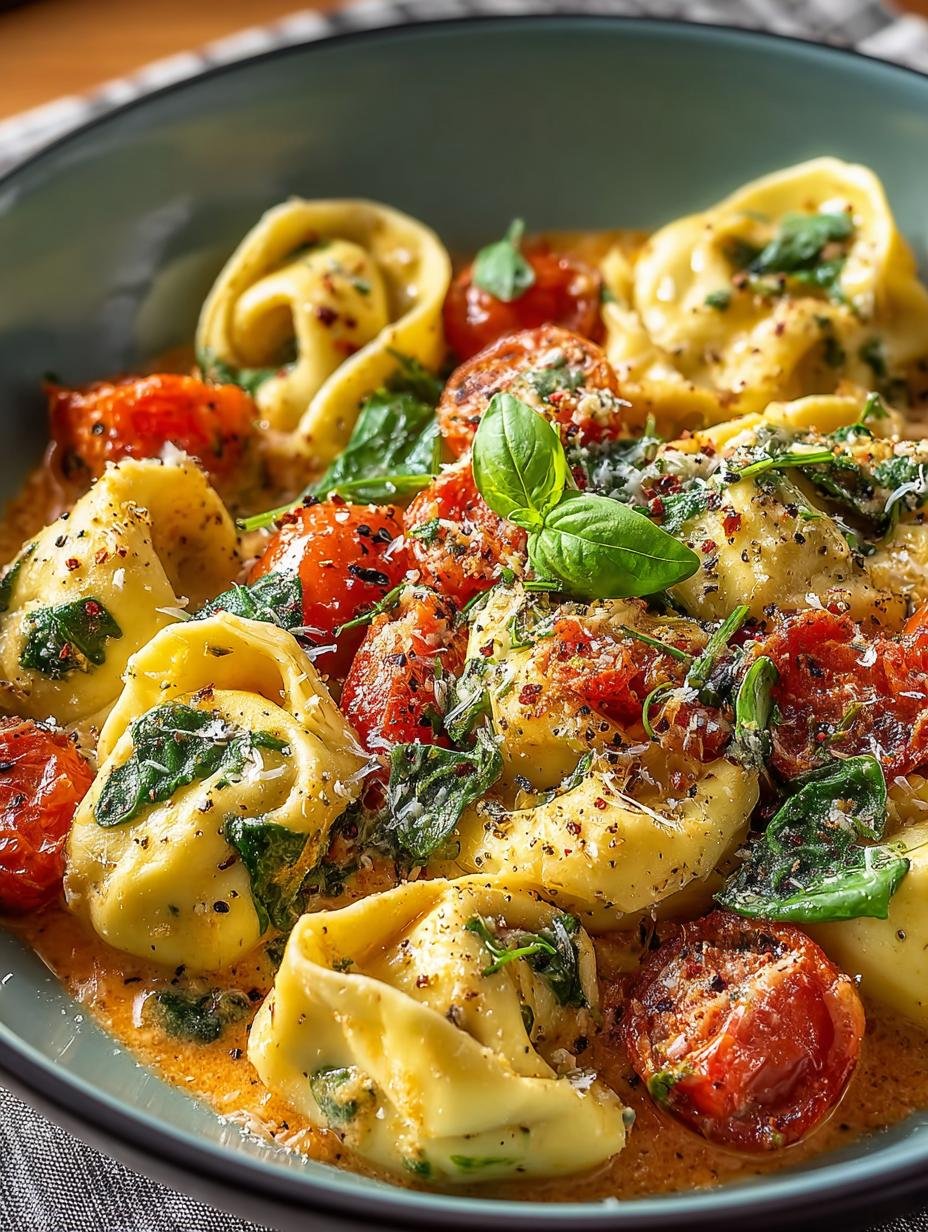 Creamy Spinach Tomato Tortellini: 7 Irresistible Steps - Creamy Spinach Tomato Tortellini - main visual representation