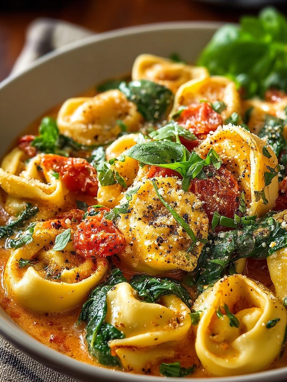 Creamy Spinach Tomato Tortellini: 7 Irresistible Steps - Creamy Spinach Tomato Tortellini - additional detail