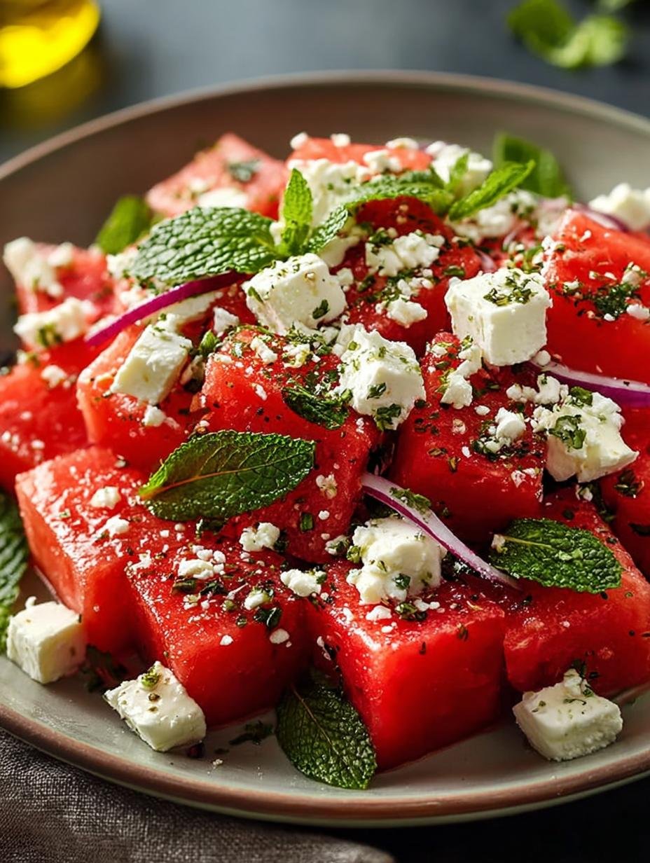 Feta Watermelon Salad: 7 Refreshing Ways to Enjoy Summer - Feta Watermelon Salad - additional detail