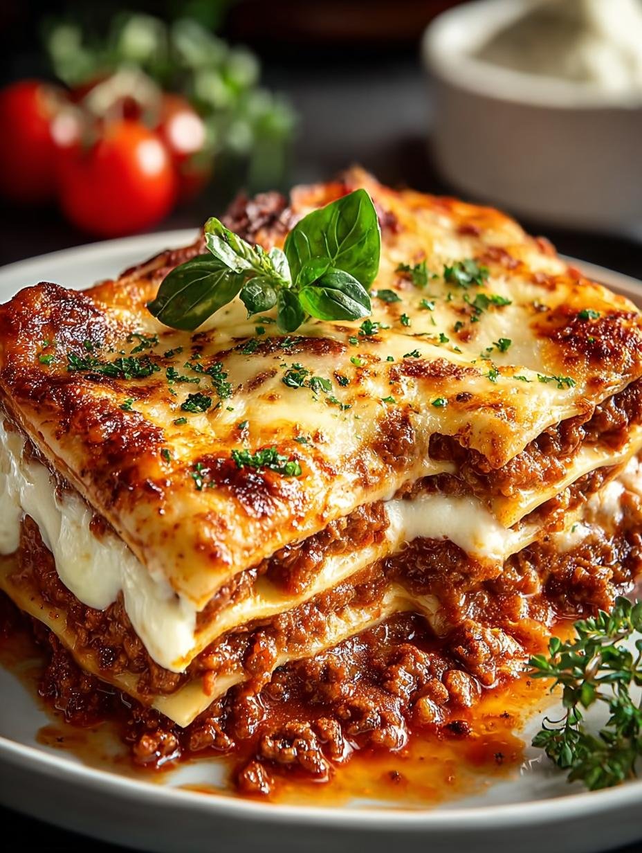 Meaty Lasagna with Cottage Cheese: 7 Layers of Comfort - Meaty Lasagna with Cottage - additional detail