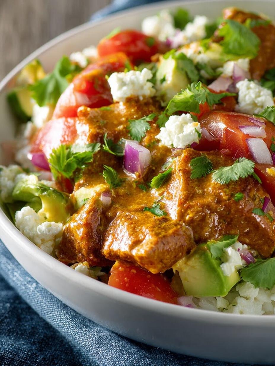 Delicious Mexican Chopped Salad with Avocado and Chicken