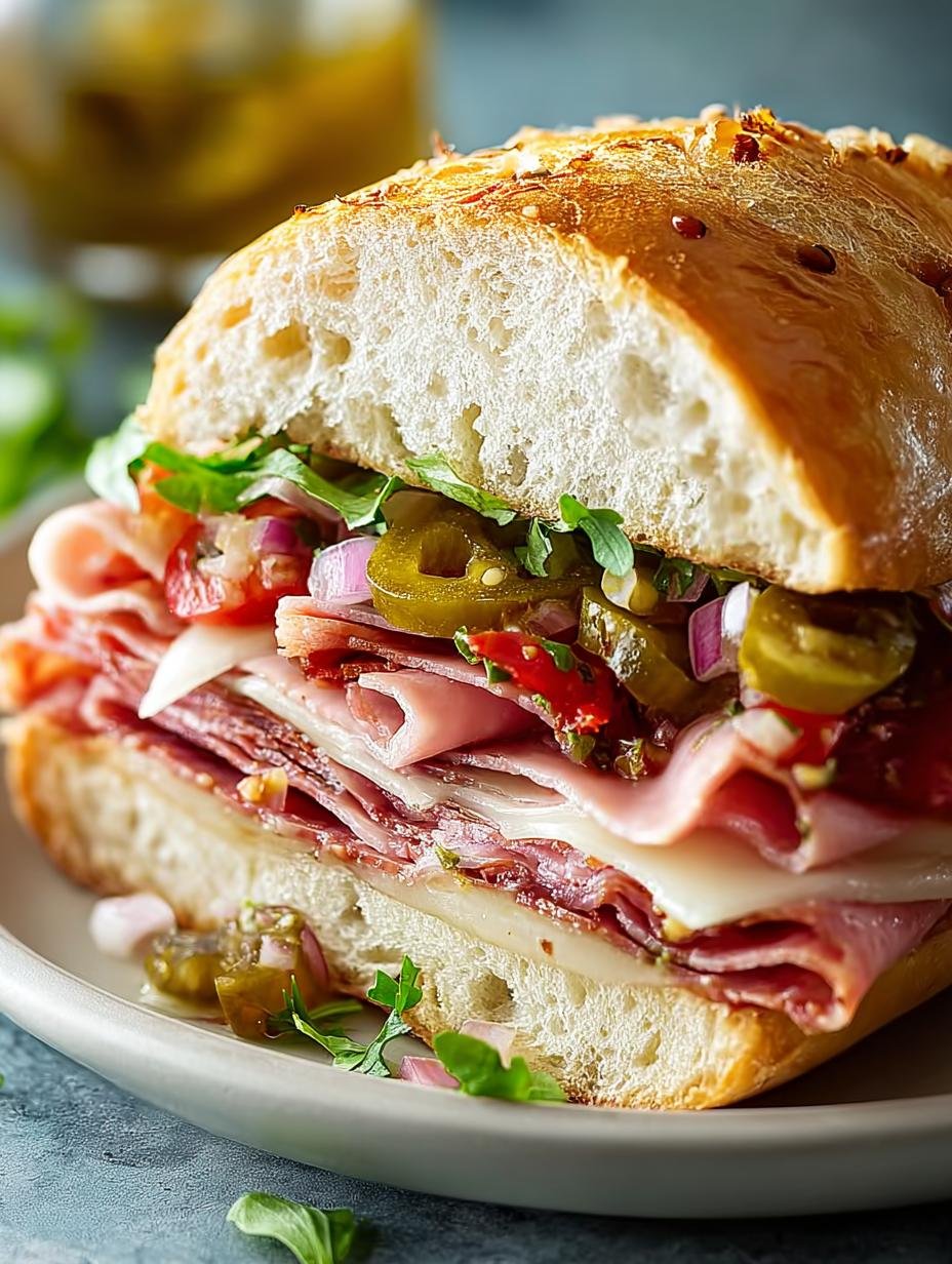 Muffuletta: 7 Steps to Create the Ultimate Sandwich Delight - Muffuletta - main visual representation