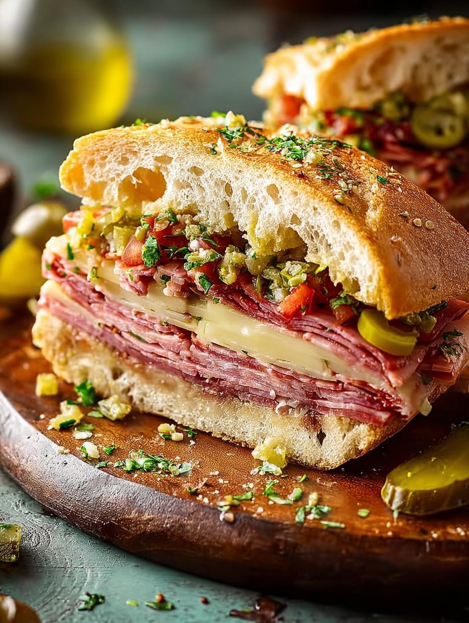 Muffuletta: 7 Steps to Create the Ultimate Sandwich Delight - Muffuletta - additional detail
