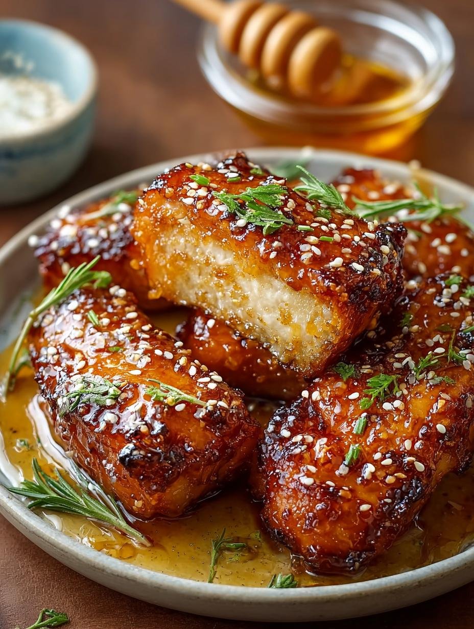Oven Baked Sticky Honey Garlic Chicken Wings Recipe