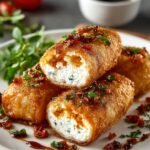Oven Fried Feta Rolls