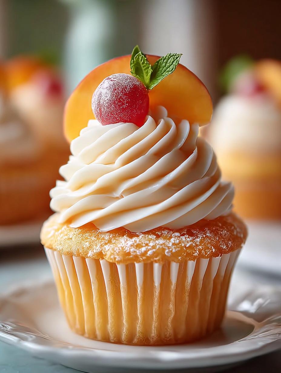 Peach Bellini Cupcakes: 12 Joyful Treats to Savor