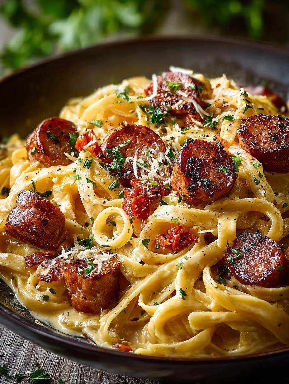 Smoked Sausage Cajun Alfredo: 7 Steps to a Flavorful Meal - Smoked Sausage Cajun Alfredo - main visual representation