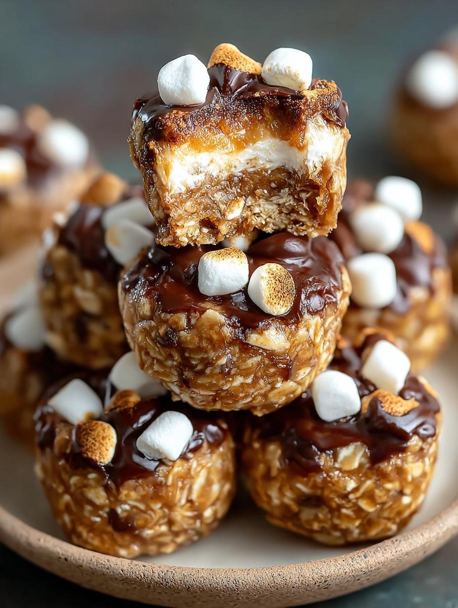 Delicious S'mores Energy Bites for Quick Snacking - Smores Energy Bites - main visual representation