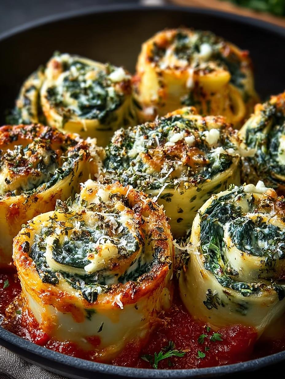 Spinach Cheese Lasagna Pinwheels: 6 Cheesy Delights - Spinach Cheese Lasagna Pinwheels - main visual representation