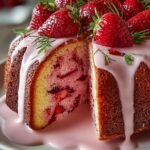Strawberry Milkshake Pound Cake