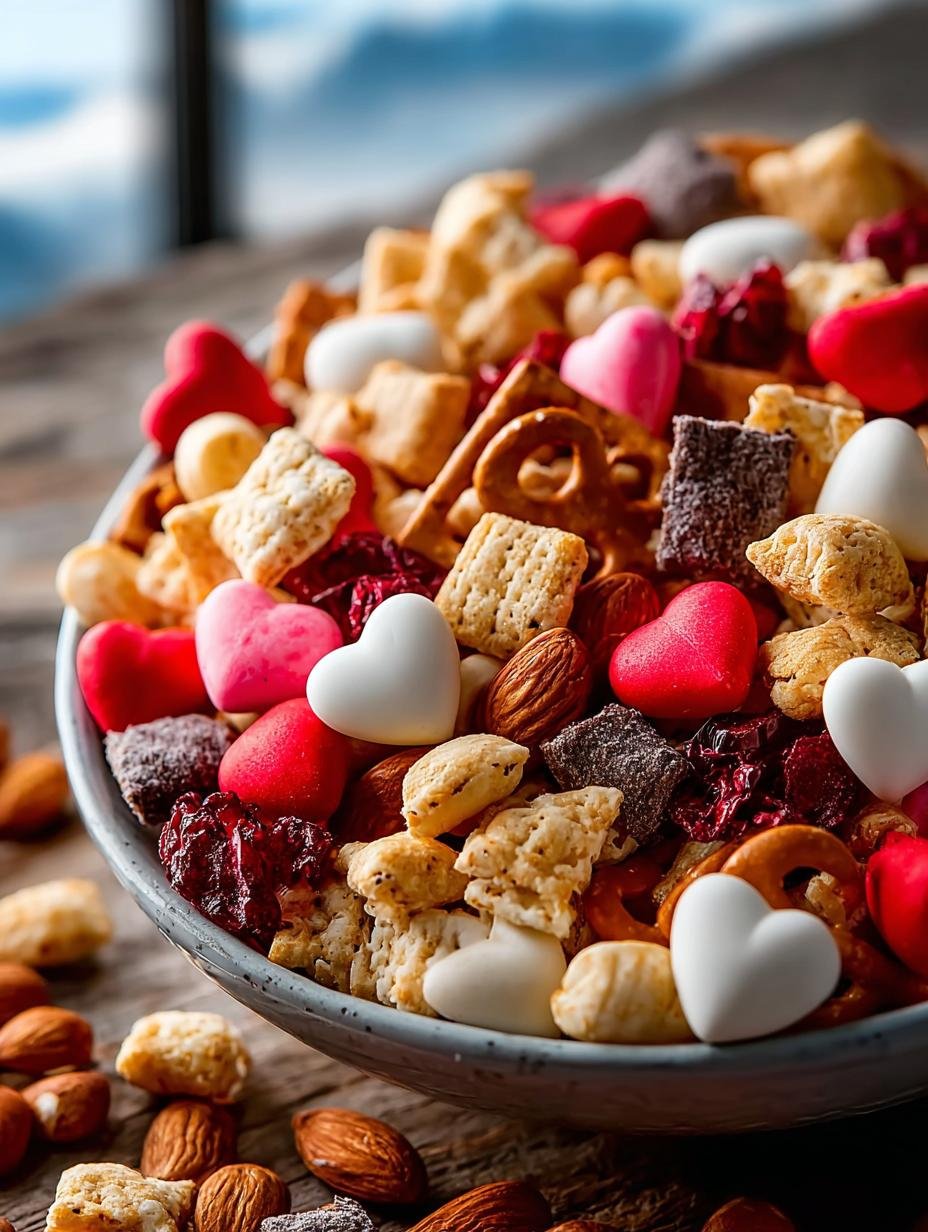 5 Minute Valentine’s Snack Mix for Sweetheart Moments