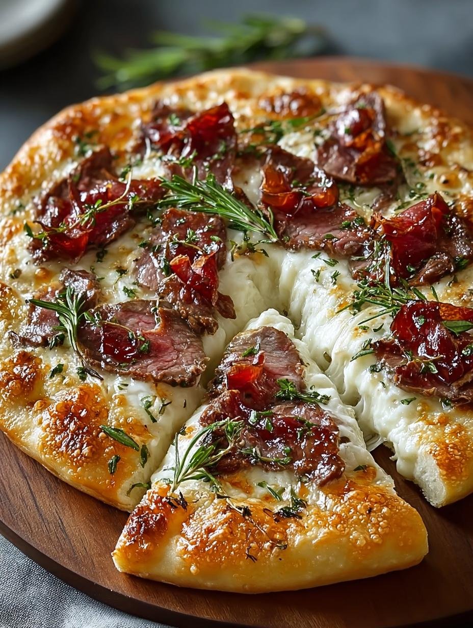 White Pizza with Beef: 7 Irresistible Flavor Layers